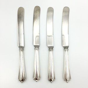 WATSON Marlborough sterling silver dinner knives - lot of 4 replacement hallmark